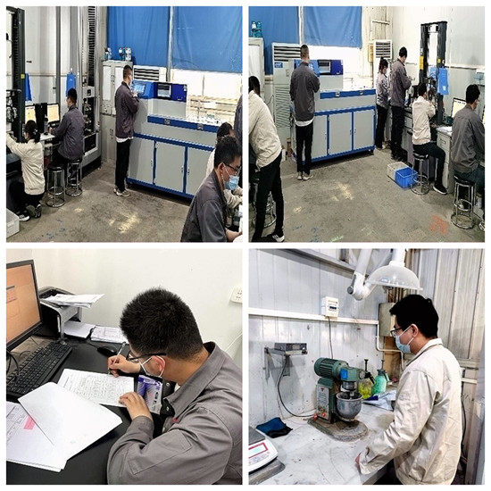 紧张有序的工作中