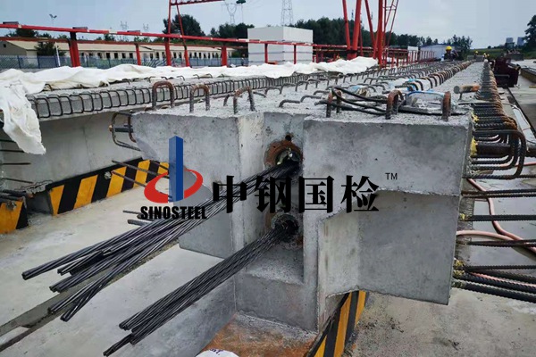 简支拱桥管道摩阻试验现场检测