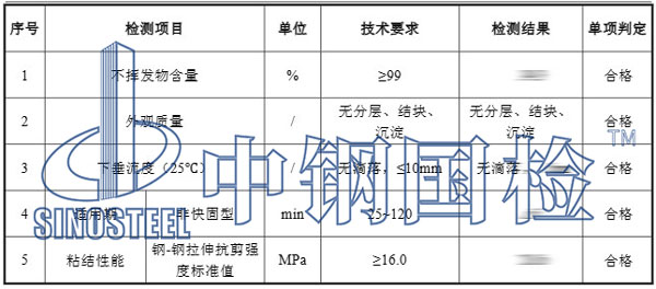 植筋胶检测项目结果