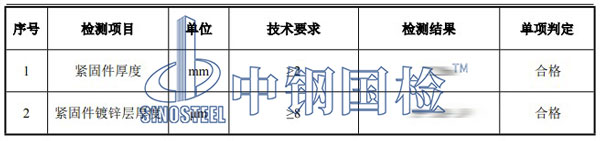 钢丝绳检测项目结果