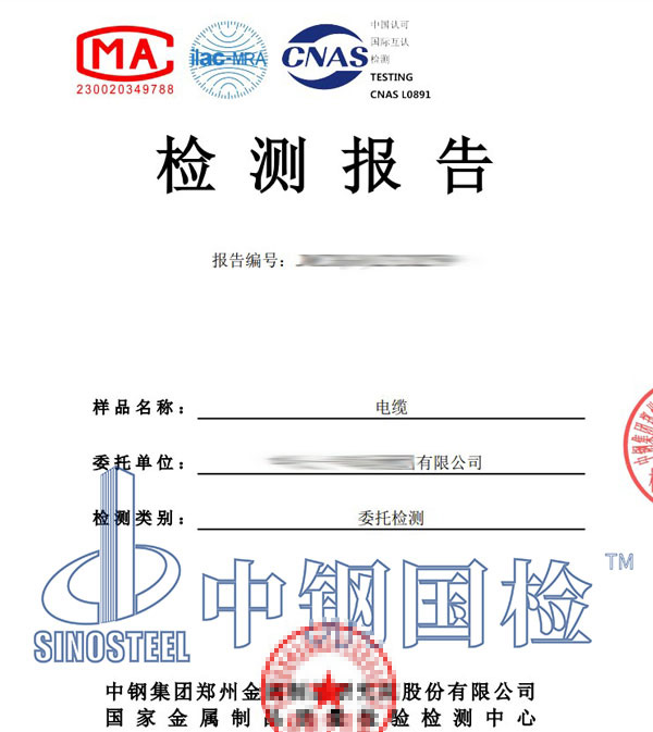 电缆耐火检验报告