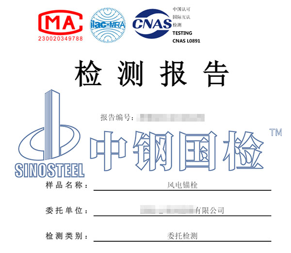 风机锚栓检测报告