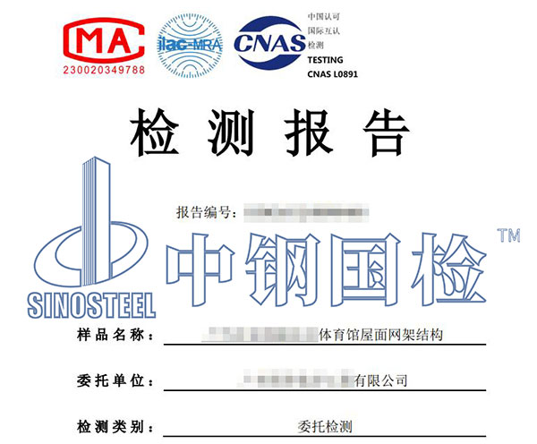 体育馆承载力安全检测鉴定报告