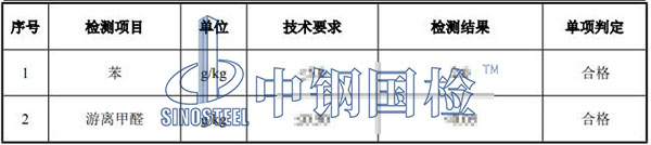 胶水检测项目结果