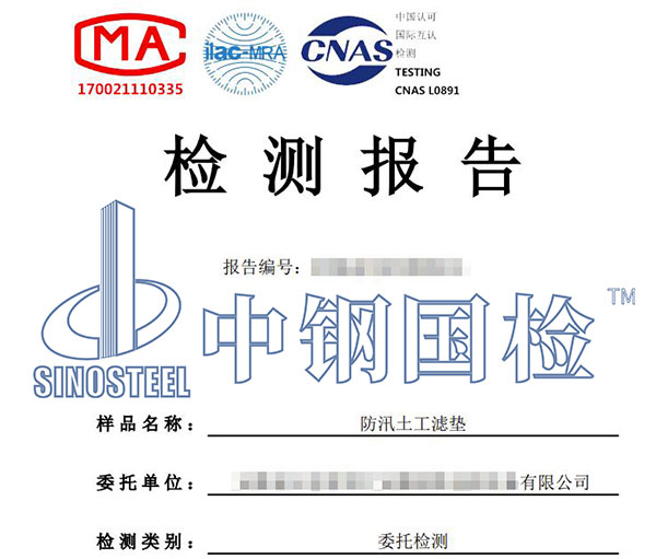 滤垫检测报告