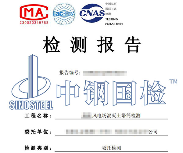 风电混凝土塔筒检测报告